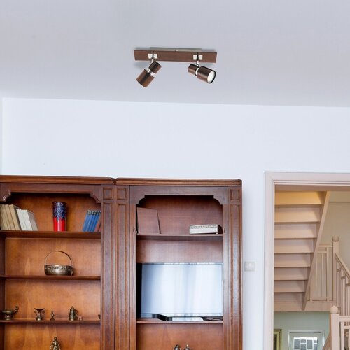 Spot Merkur, wenge, GU10 2x 50W, Rabalux 6006