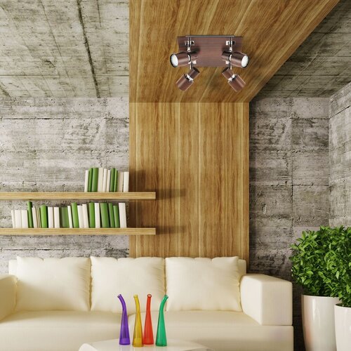 Spot Merkur, wenge, GU10 4x 50W, Rabalux 6008