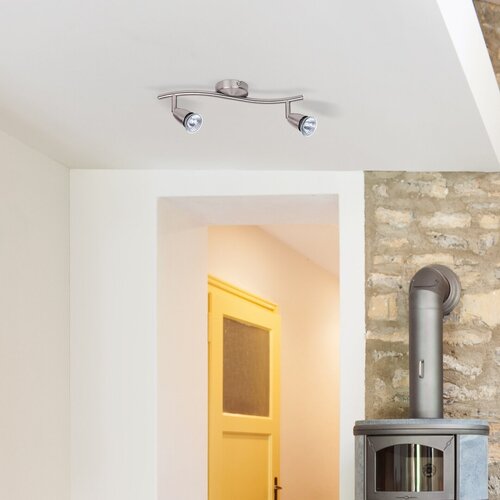 Spot Norman, crom satin, GU10 2x 50W, Rabalux 5992