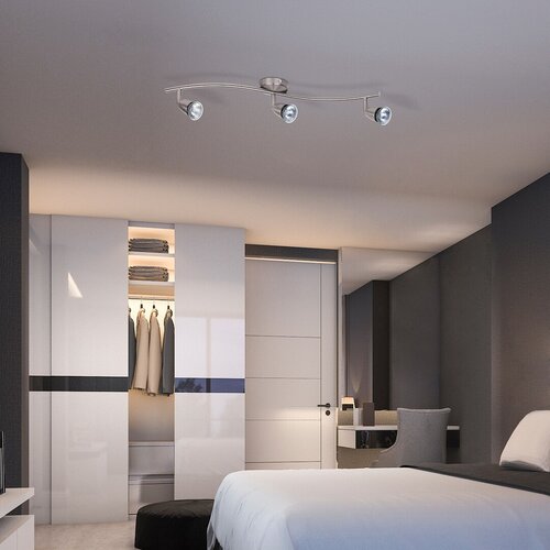 Spot Norman, crom satin, GU10 3x 50W, Rabalux 5993