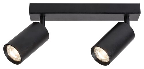 Spot Solo, negru, GU10 2x 25W, Rabalux 2085
