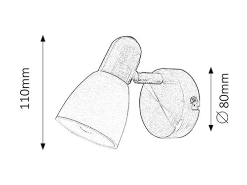 Spot Soma, bronz, E14 1x 40W, Rabalux 6306