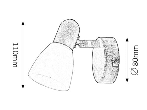 Aplica Soma, maro antic, 1xE14, Rabalux 6591