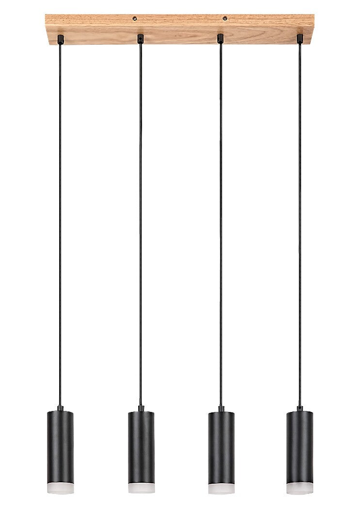 Lustra suspendata Toras, stejar, 4xGU10, IP20, Rabalux, 72124