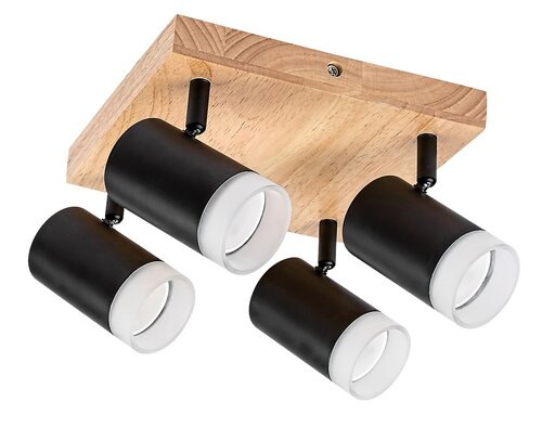 Spot Toras, stejar, GU10 4X 5W, Rabalux 73124