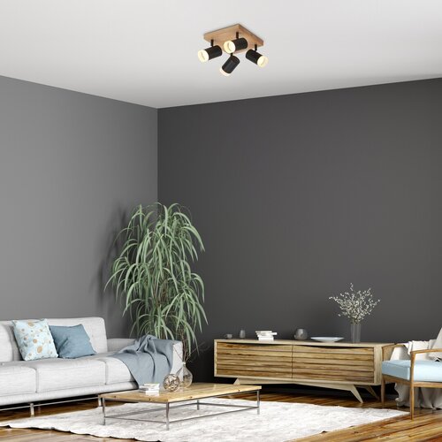 Spot Toras, stejar, GU10 4X 5W, Rabalux 73124