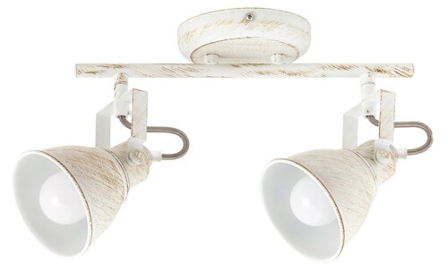 Spot Vivienne, alb antichizat, E14 2x 40W, Rabalux 5967