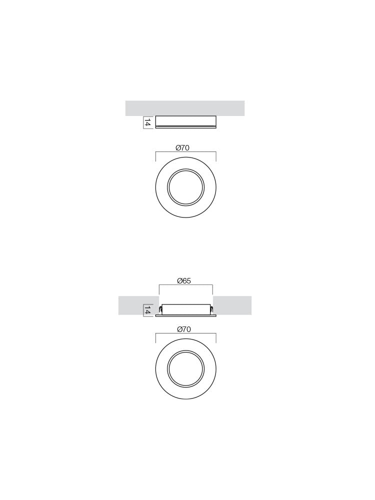 Spot incastrat MT 142 LED, crom, LED 3W, 4000K, 381 lm, Smarter 70369