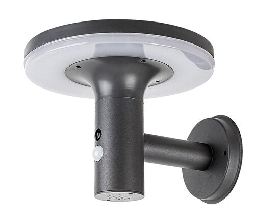 Aplica LED exterior solara cu senzor Alaska, antracit, 10W, 250lm, 4000K, IP44, Rabalux, 77017