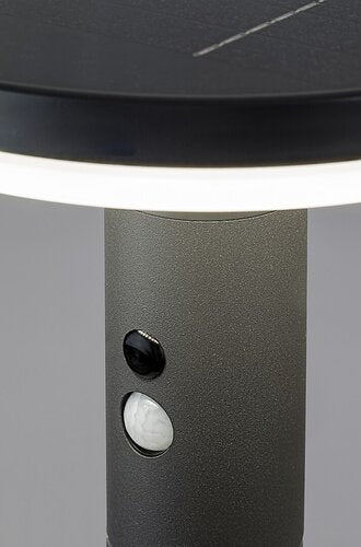 Lampa LED exterior solara cu senzor Alaska, antracit, 10W, 250lm, 4000K, IP44, Rabalux, 77018