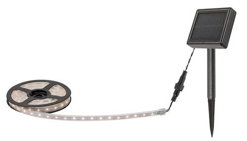 Banda LED exterior solara Ansoo, alb, 0.26W, 30lm, 3000K, L.3m, IP44, Rabalux, 77016