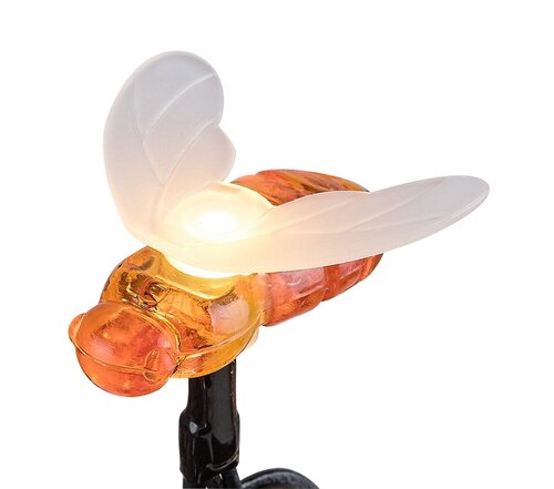 Ghirlanda LED exterior solara Bobus, negru, 0.06W, 3lm, 2700K, L.3,8m, IP44, Rabalux, 77002