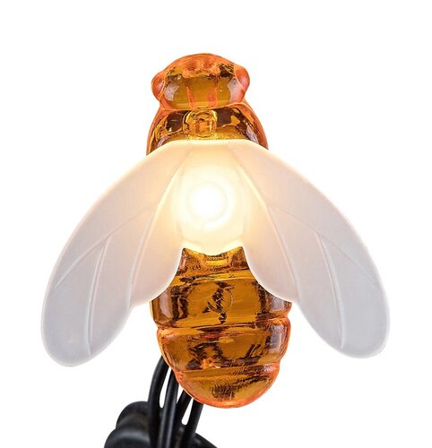 Ghirlanda LED exterior solara Bobus, negru, 0.06W, 3lm, 2700K, L.3,8m, IP44, Rabalux, 77002