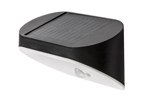 Aplica LED exterior solara cu senzor Brezno, negru, 3.2W, 145lm, 4000K, IP44, Rabalux, 77006