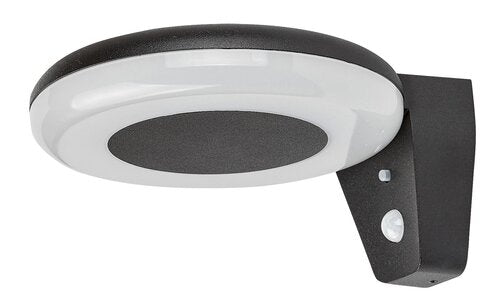 Aplica LED exterior solara cu senzor Certovo, negru, 4W, 360lm, 4000K, IP44, Rabalux, 77010