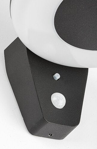 Aplica LED exterior solara cu senzor Certovo, negru, 4W, 360lm, 4000K, IP44, Rabalux, 77010