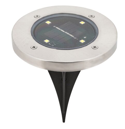 Lampa LED exterior solara Dannet, crom satin, 0.24W, 20lm, 3000K, IP44, Rabalux, 7975