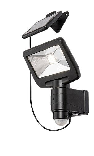 Aplica LED exterior solara cu senzor Dojran, negru, 5W, 500lm, 4000K, IP44, Rabalux, 77021