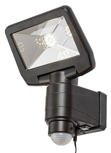 Aplica LED exterior solara cu senzor Dojran, negru, 5W, 500lm, 4000K, IP44, Rabalux, 77021