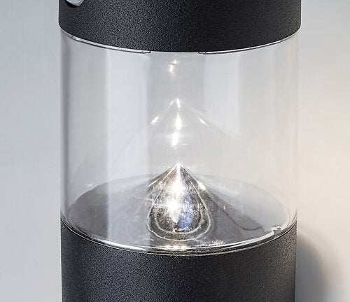 Aplica LED exterior solara cu senzor Kapuas, negru, 1.5W, 100lm, 4000K, IP44, Rabalux, 77015