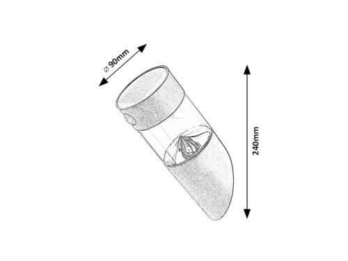 Aplica LED exterior solara cu senzor Kapuas, negru, 1.5W, 100lm, 4000K, IP44, Rabalux, 77015