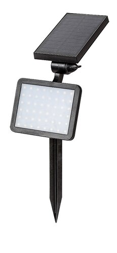 Lampa LED exterior solara Kelna, negru, 9.6W, 200lm, 4000K, IP44, Rabalux, 77011