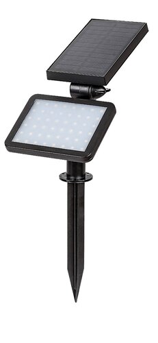 Lampa LED exterior solara Kelna, negru, 9.6W, 200lm, 4000K, IP44, Rabalux, 77011