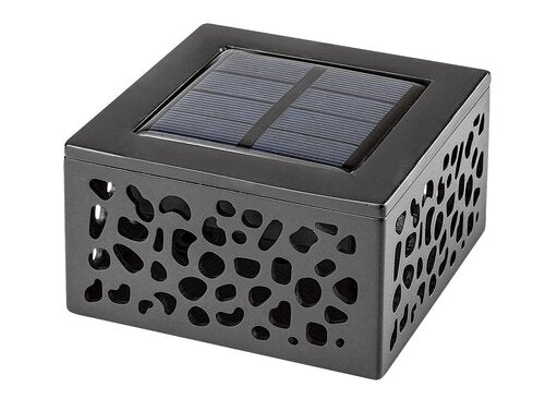 Corp LED solar decorativ Medulin, negru, 0,5W, 8lm, 3000K, IP44, Rabalux, 7032