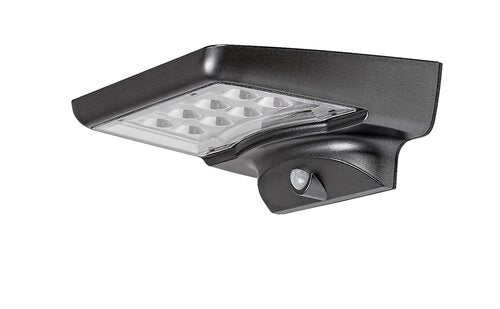 Aplica LED exterior solara cu senzor Moselle, negru, 4W, 300lm, 4000K, IP44, Rabalux, 77014