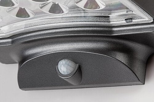 Aplica LED exterior solara cu senzor Moselle, negru, 4W, 300lm, 4000K, IP44, Rabalux, 77014