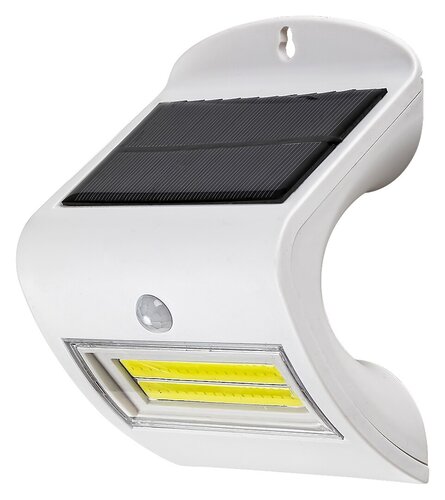 Aplica LED exterior solara cu senzor Opava, alb, 2W, 115lm, 4000K, IP44, Rabalux, 7970