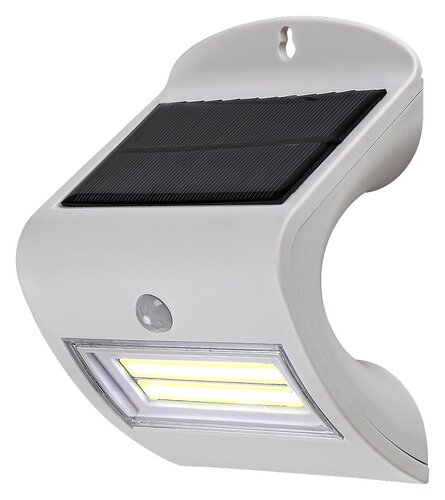 Aplica LED exterior solara cu senzor Opava, alb, 2W, 115lm, 4000K, IP44, Rabalux, 7970