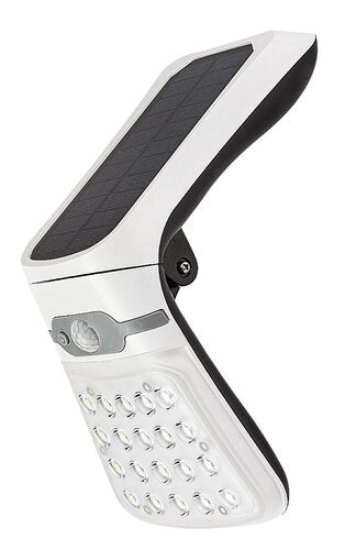 Aplica LED exterior solara cu senzor Rogova, alb, 4W, 330lm, 4000K, IP44, Rabalux, 77022