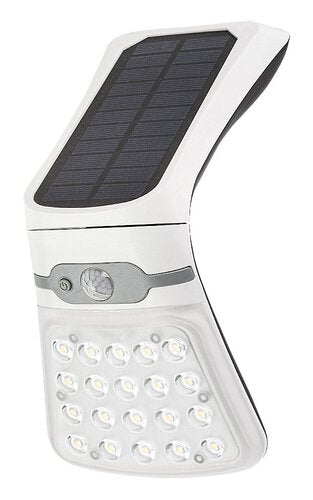 Aplica LED exterior solara cu senzor Rogova, alb, 4W, 330lm, 4000K, IP44, Rabalux, 77022