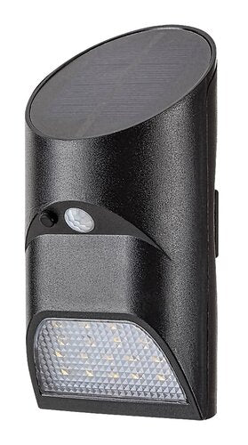 Aplica LED exterior solara cu senzor Sepik, negru, 3.6W, 150lm, 4000K, IP44, Rabalux, 77013