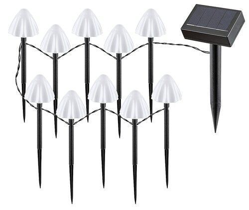 Corp LED exterior solar Skadar, negru, 2W, 1lm, 2600K, L.3,7m, IP44, Rabalux, 77007