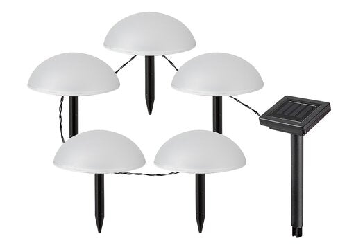 Corp LED exterior solar Treppio, negru, 1W, 2lm, 4000K, L.4m, IP44, Rabalux, 77008