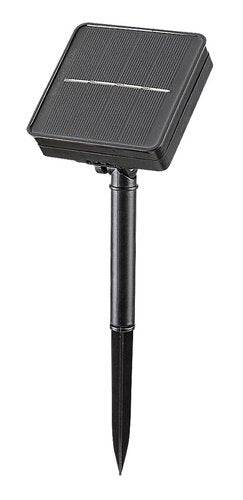 Ghirlanda LED exterior solara Ximpu, negru, 0.1W, 5lm, 2700K, L.4.8m, IP44, Rabalux, 77003