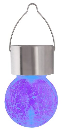 Corp LED solar Yola, crom satin, 0.06W, 1lm, RGB, IP44, Rabalux, 7850