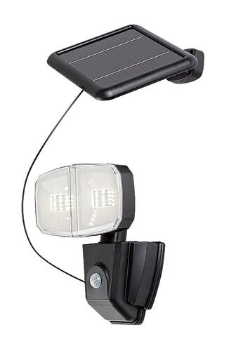 Aplica LED exterior solara cu senzor Zlarin, negru, 12W, 700lm, 4000K, IP44, Rabalux, 77012