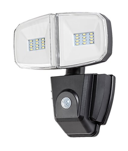 Aplica LED exterior solara cu senzor Zlarin, negru, 12W, 700lm, 4000K, IP44, Rabalux, 77012