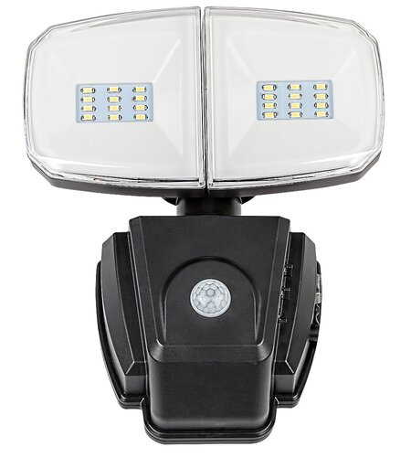 Aplica LED exterior solara cu senzor Zlarin, negru, 12W, 700lm, 4000K, IP44, Rabalux, 77012