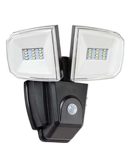 Aplica LED exterior solara cu senzor Zlarin, negru, 12W, 700lm, 4000K, IP44, Rabalux, 77012