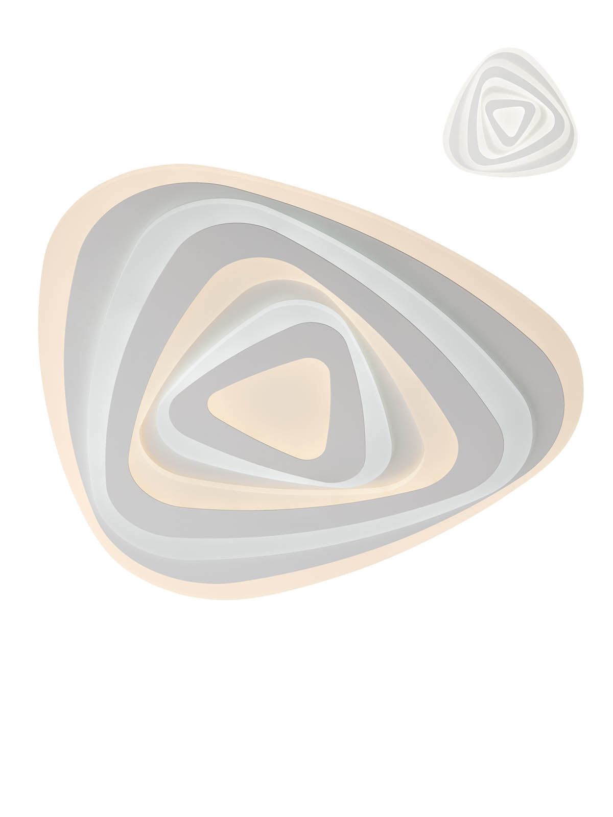 Plafoniera LED Stratos, alb mat, telecomanda, 93W, 3000K/4000K/6000K, 7632lm, L.51cm, IP20, Smarter, 01-2336