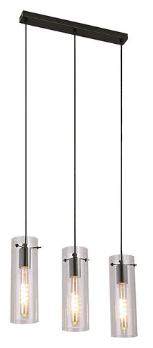 Lustra suspendata Acantha, negru, 3xE27, D.50cm, Rabalux, 5259