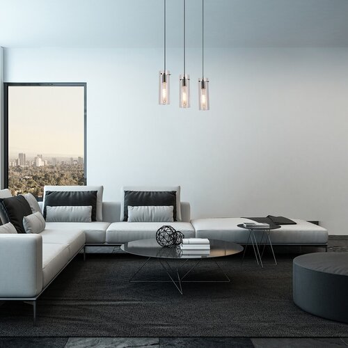 Lustra suspendata Acantha, negru, 3xE27, D.50cm, Rabalux, 5259