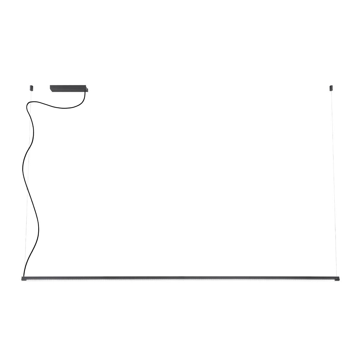 Lustra suspendata LED Acrobat, negru mat, 31W, 3841lm, 3000K, IP20, Redo, 01-2285
