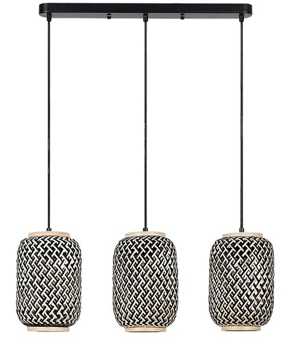 Lustra suspendata Adalla, negru mat, 3xE27, IP20, Rabalux, 72093