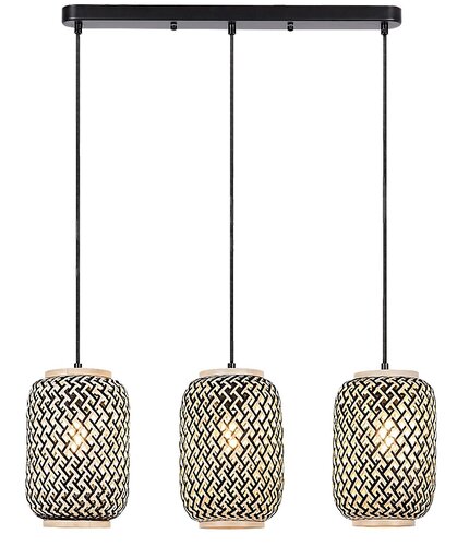 Lustra suspendata Adalla, negru mat, 3xE27, IP20, Rabalux, 72093