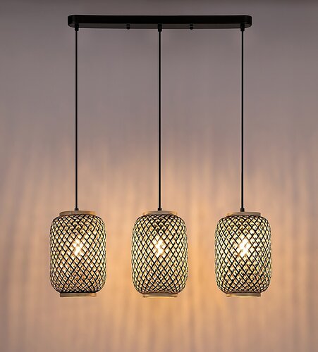 Lustra suspendata Adalla, negru mat, 3xE27, IP20, Rabalux, 72093